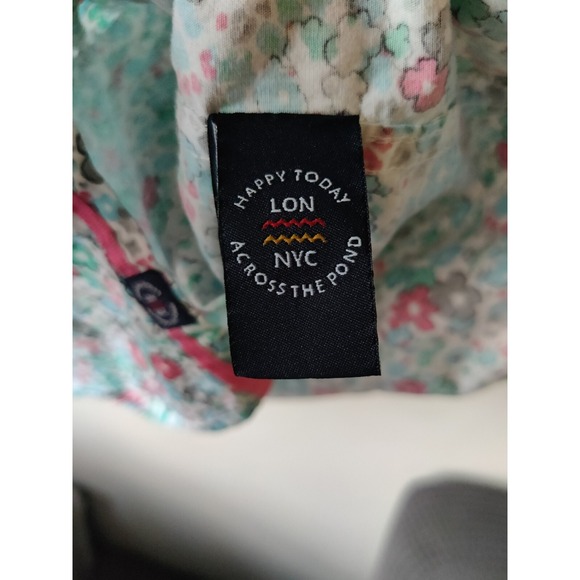 Across The Pond Men's Button Up‎ Shirt Pastel Floral Print Size X-Large - Picture 5 of 6